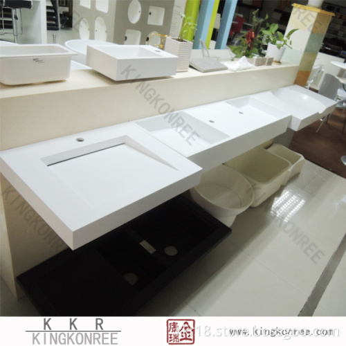 China Manufacturer Resin Stone Wall Hung Wash Basin